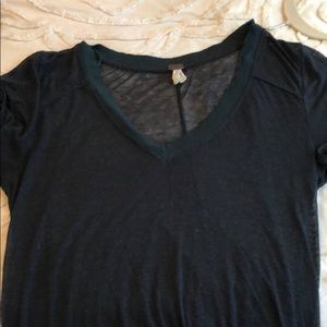 We the free loose fitting soft V-neck shirt